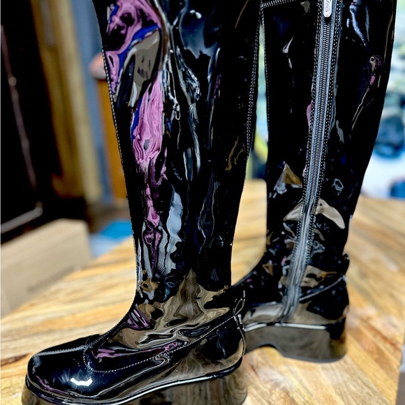 🚧RESERVED FOR @NANNETT037🚧Circus Sam Edelman Boots Black Patent Leather - Picture 5 of 12